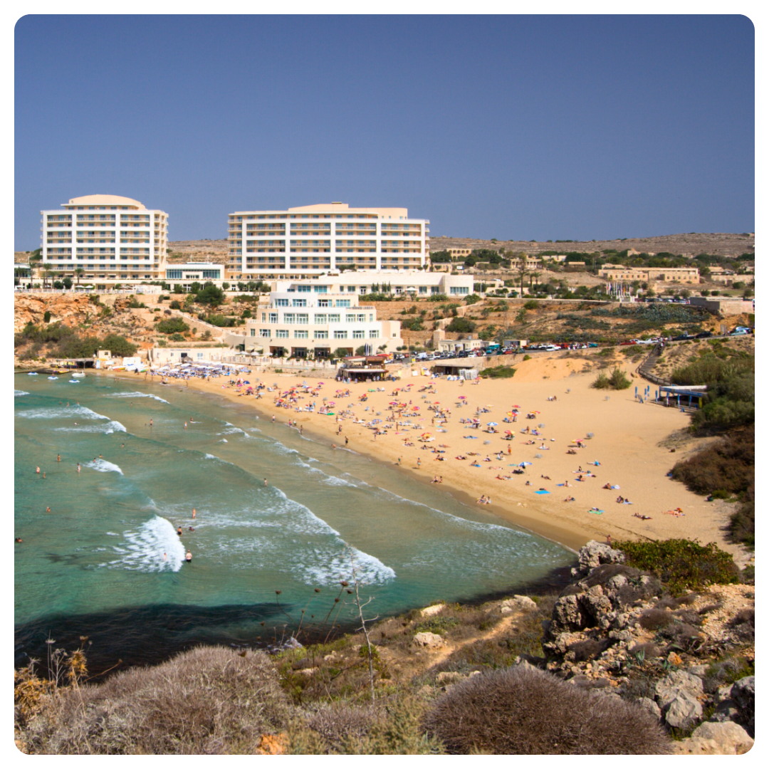 Plages de Malte golden bay