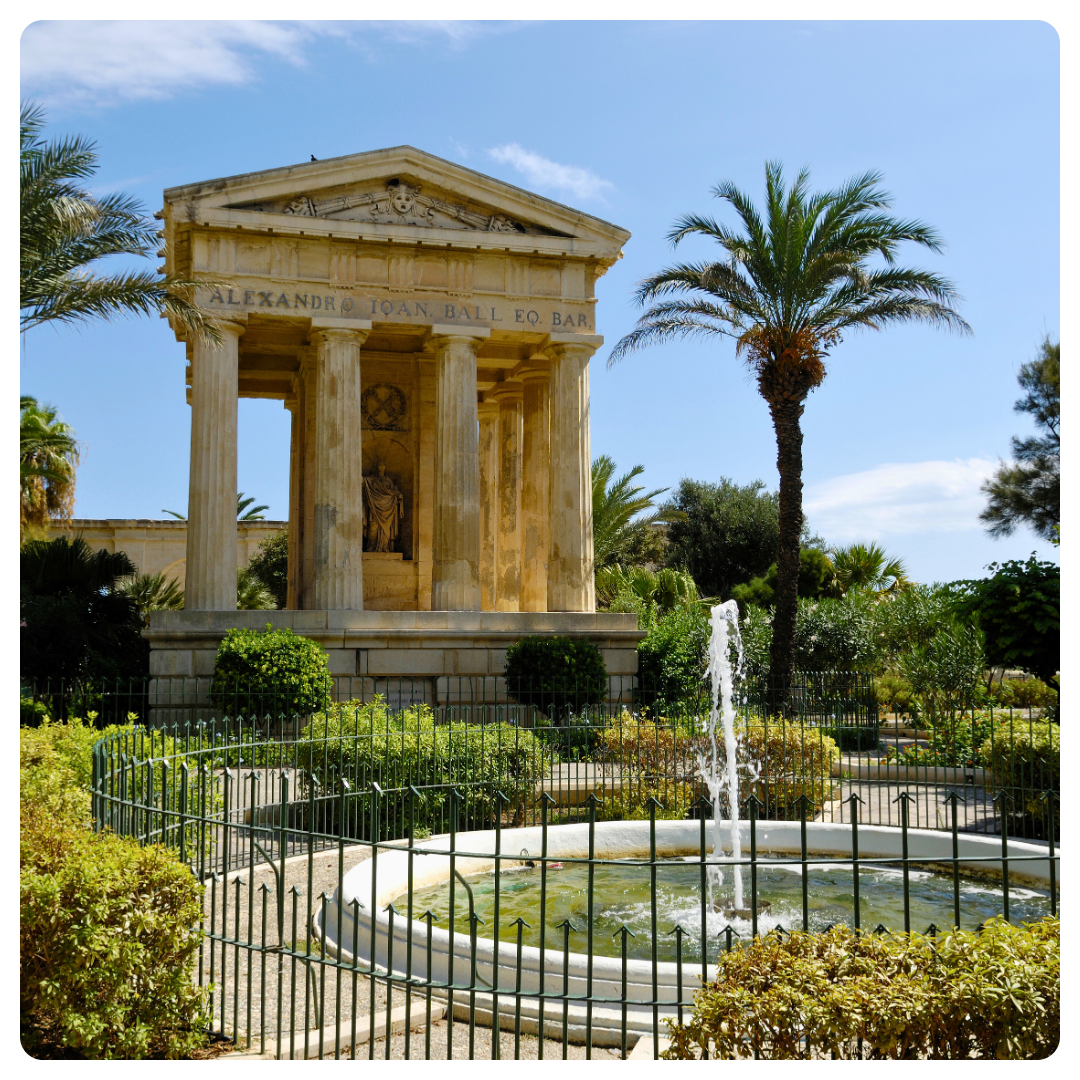 Malte - La Valette barrakka gardens
