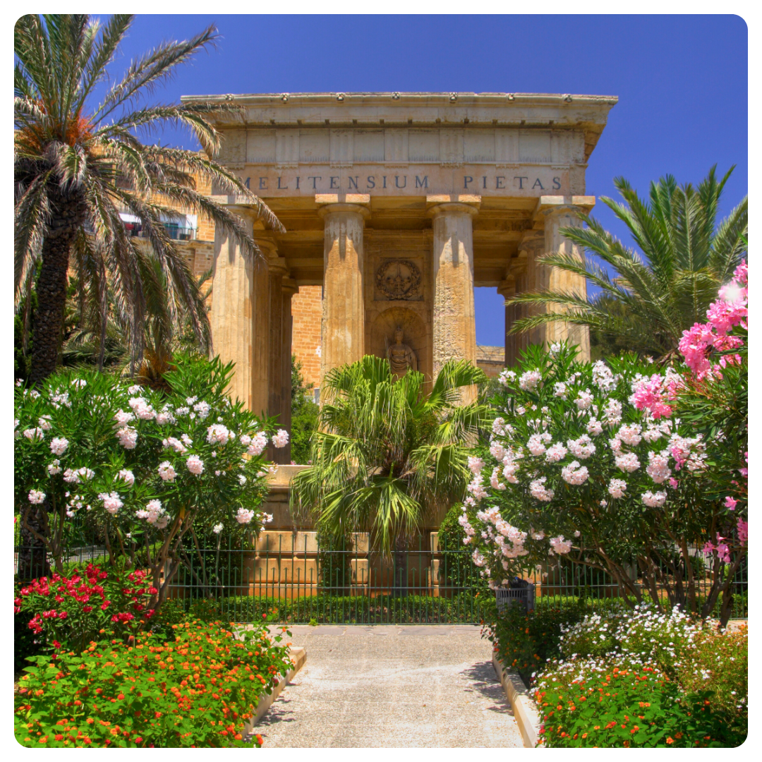 Malte - La Valette barrakka gardens